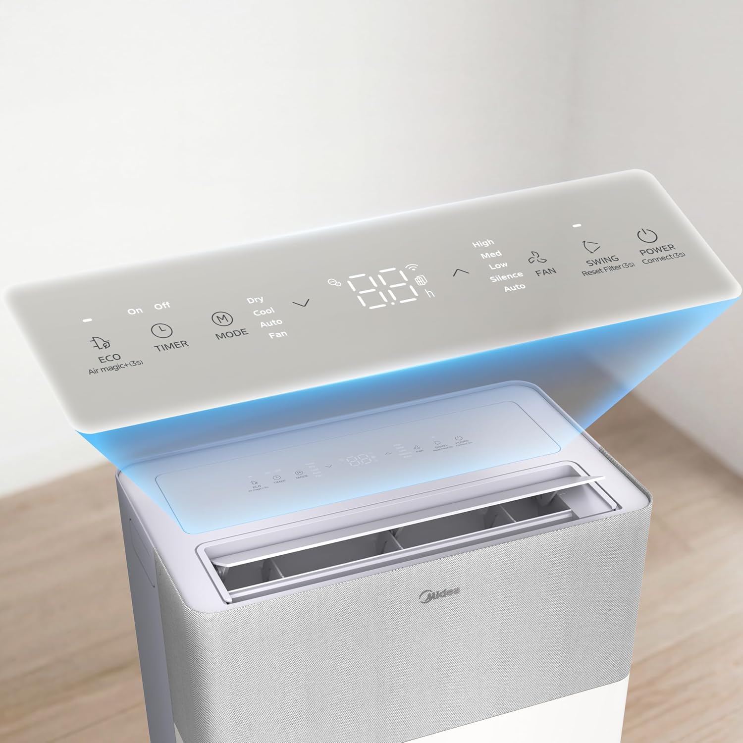 Midea Portasplit Cool Mobile Klimaanlage, nur Kühlung, A++, 8000 BTU 2, 3kW